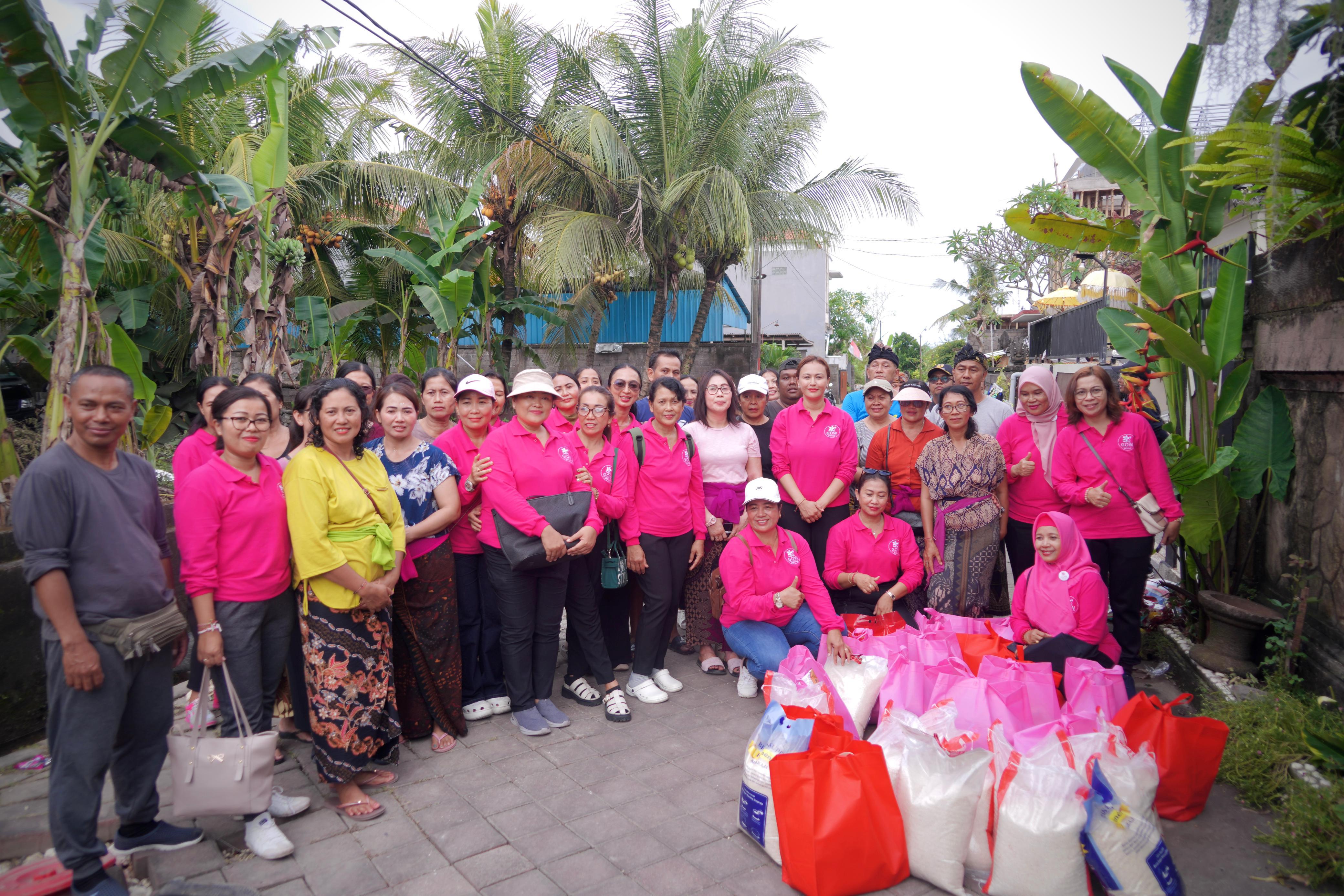 Ketua GOW Badung Kunjungi Korban Bencana Alam di wilayah Badung