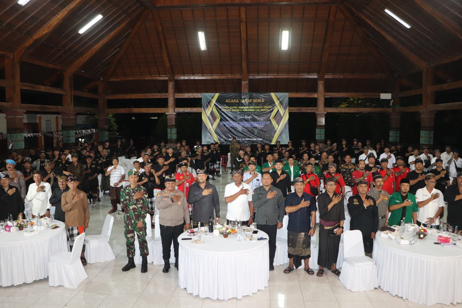 Tatap Muka Pecalang, Aliansi, dan Komponen Masyarakat Dengan Forkopimda Badung