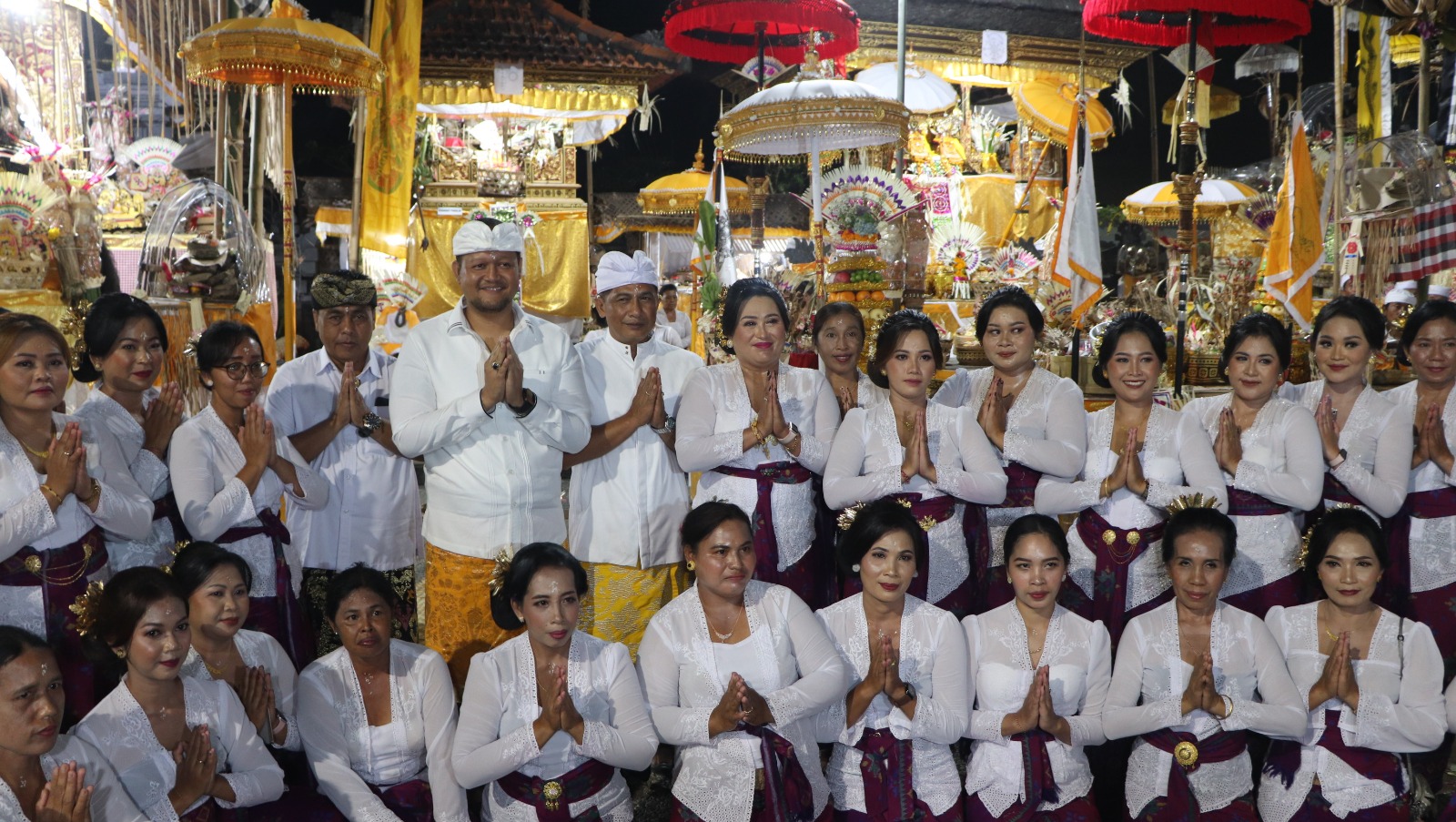 Karya Ngenteg Linggih di Pura Samuan Tiga, Desa Adat Samuan, Petang