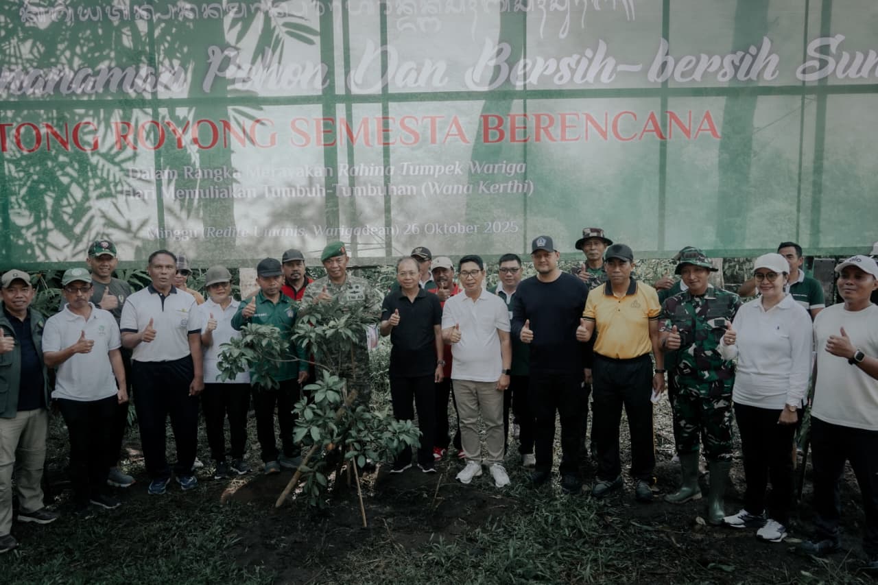 Pemkab Badung Tanam 4.400 Pohon dan Gelar Aksi Bersih Sungai