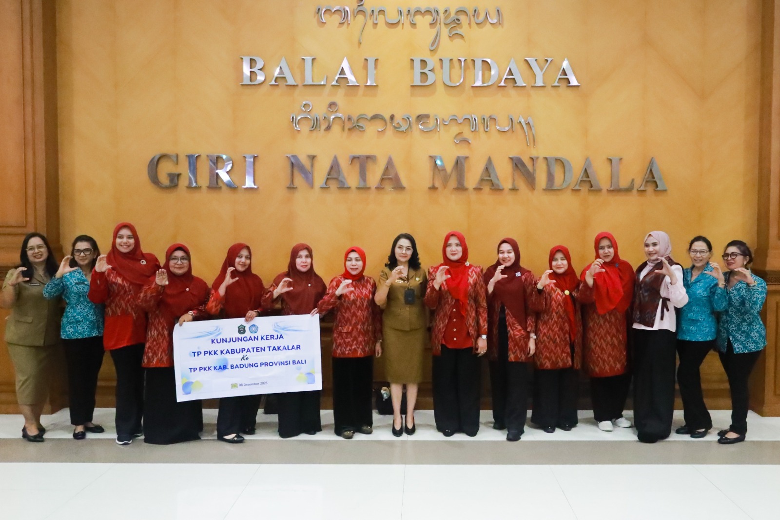 Kunja TP. PKK Kabupaten Takalar ke TP. PKK Kabupaten Badung