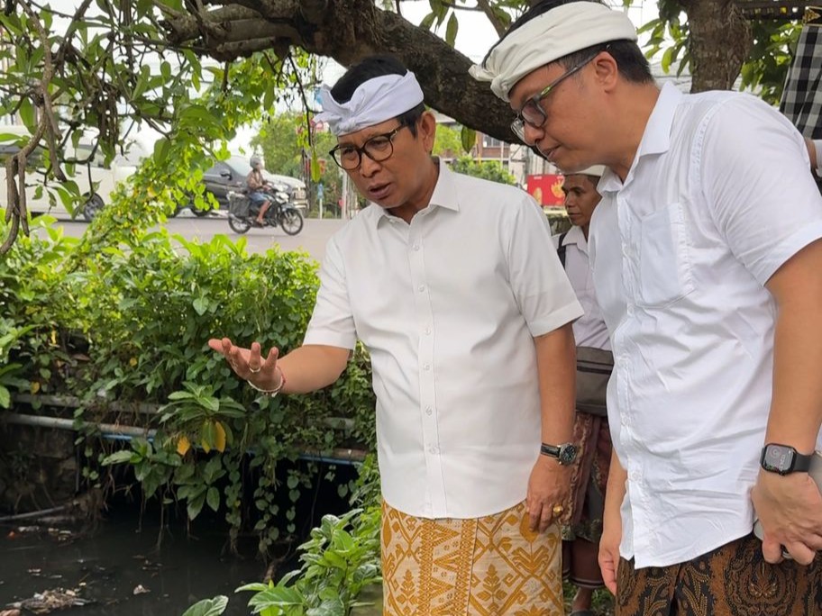 Bupati Badung Pantau Langsung Penanganan Banjir, Normalisasi Tukad Pungut Jadi Prioritas