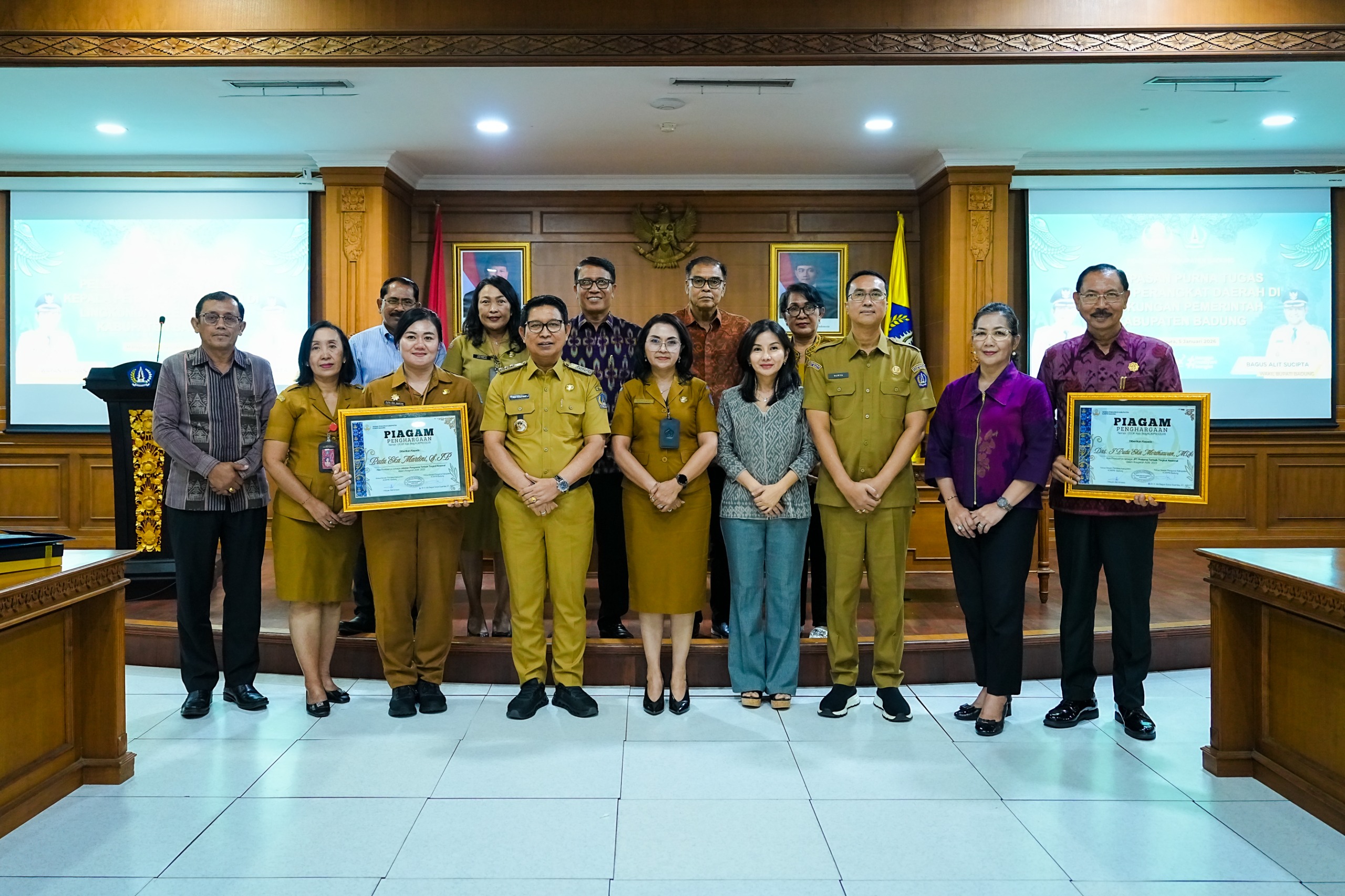 Pelepasan Purna Tugas Kepala Perangkat Daerah di Pemkab. Badung
