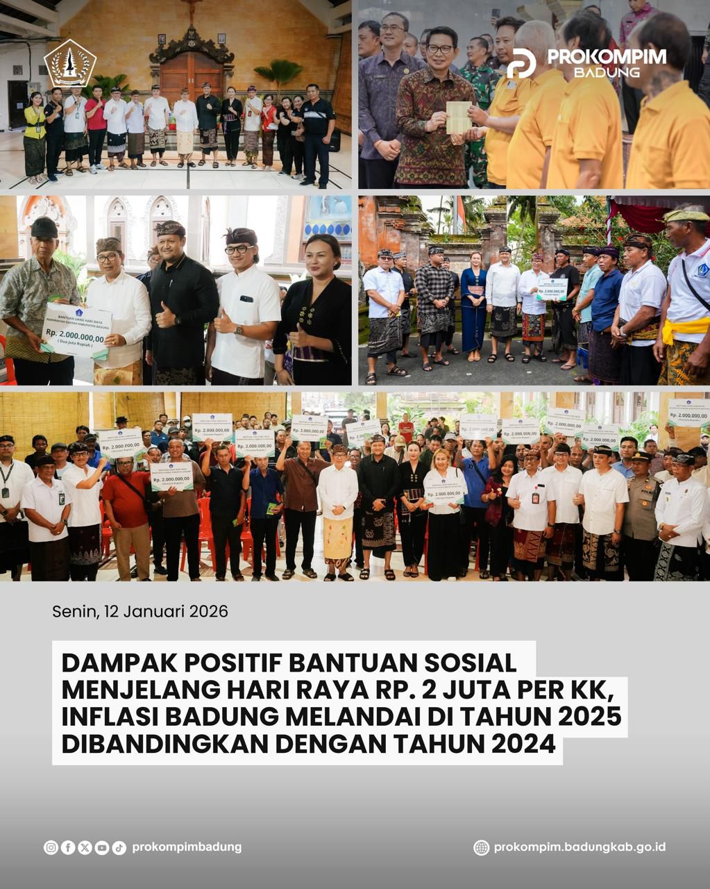 Dibandingkan 2024, Inflasi Badung Melandai di Tahun 2025