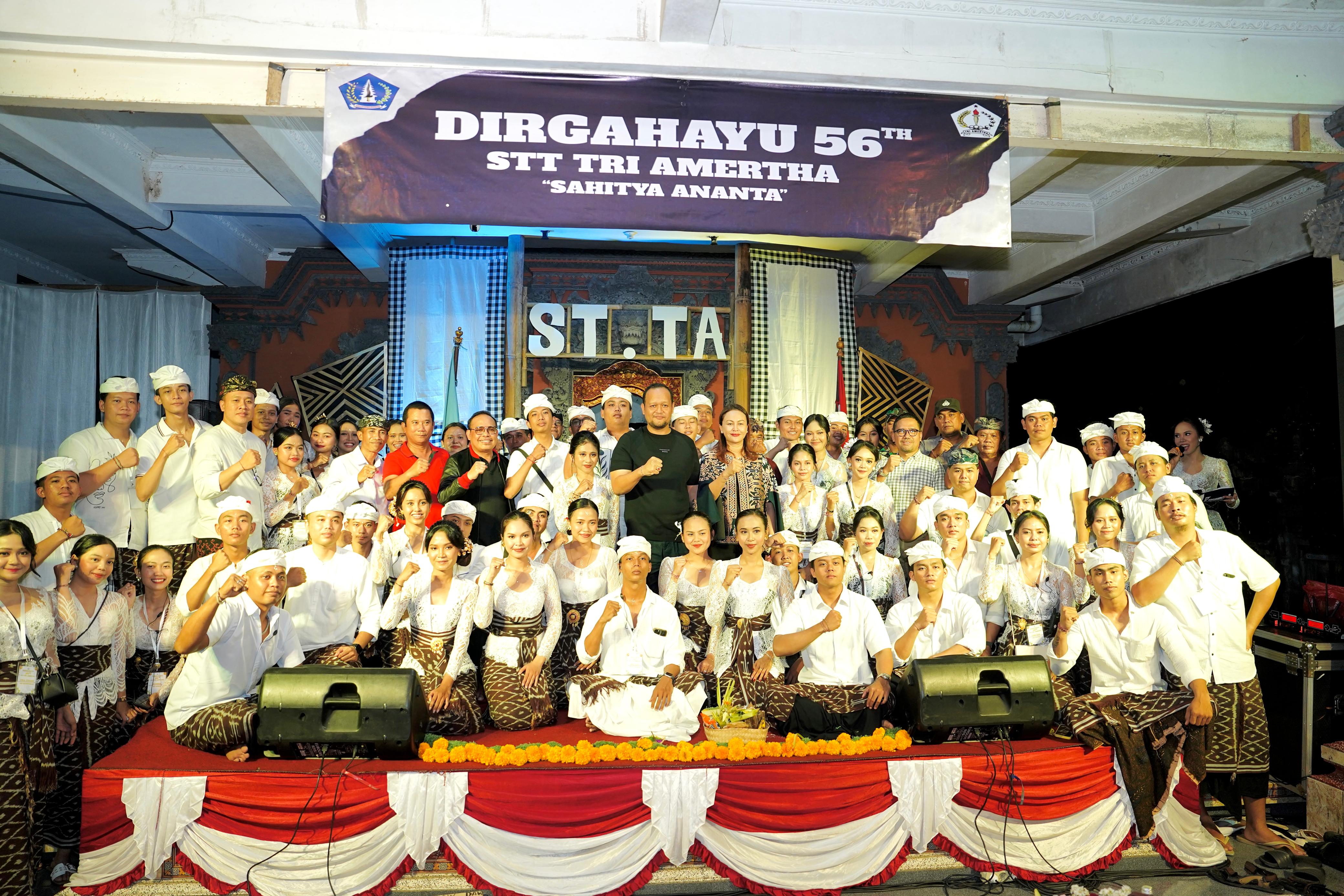 Wabup Bagus Alit Sucipta Tegaskan Dukungan Untuk Generasi Muda di HUT Ke-56 STT. Tri Amerta