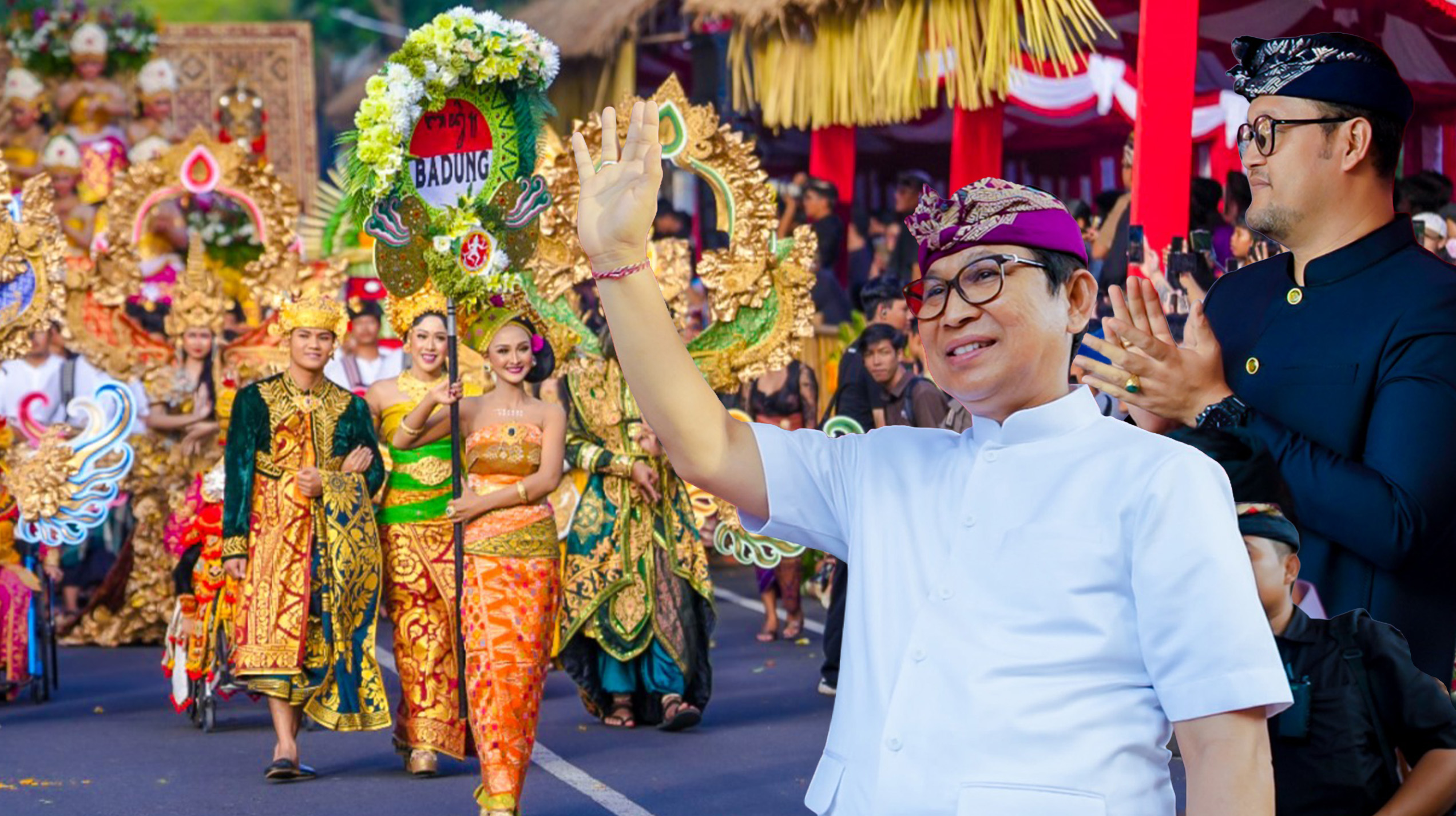 Bupati dan Wabup. Apresiasi Penampilan Peed Aya Duta Badung di Pembukaan PKB XLVIII 2026