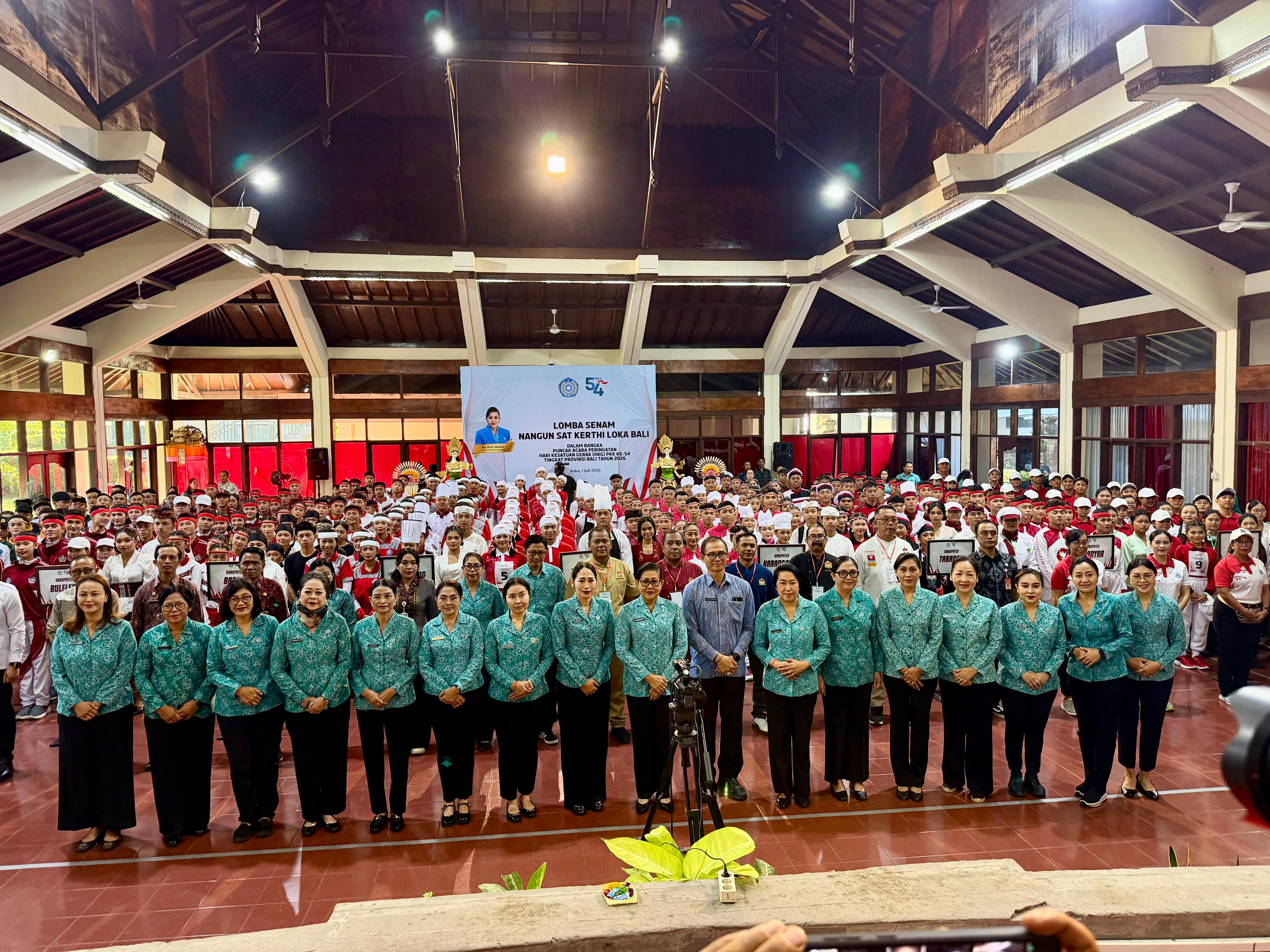 Peringati HKG PKK Ke-54, TP. PKK Badung Tampil Optimis Dalam Lomba Provinsi Bali