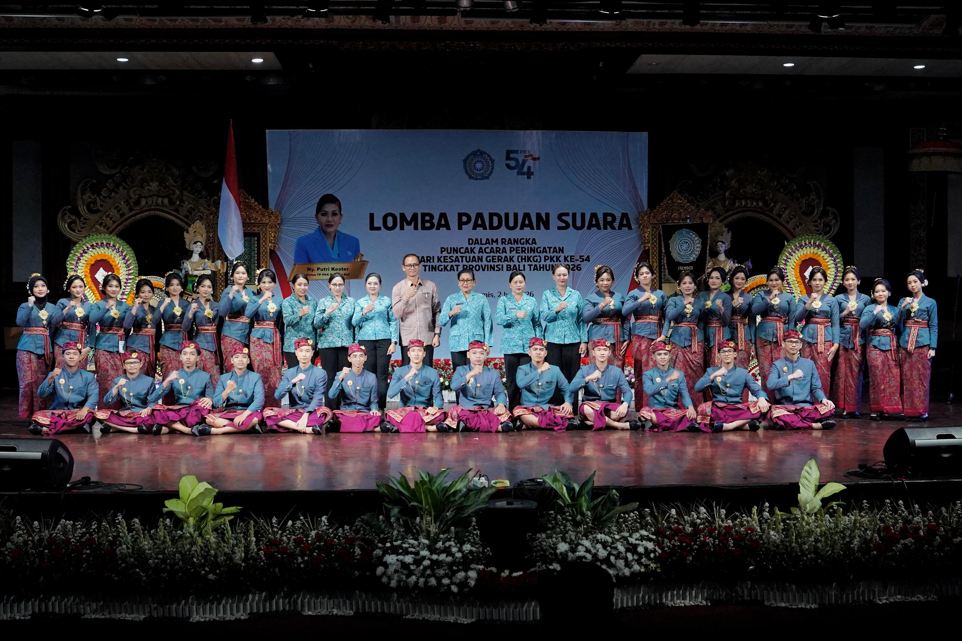 Ketua TP. PKK Badung Apresiasi Penampilan Memukau Tim Paduan Suara